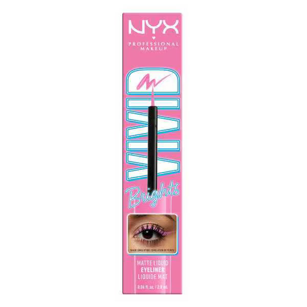 NYX Professional Makeup Vivid Brights Liquid Eyeliner, imported from the UK