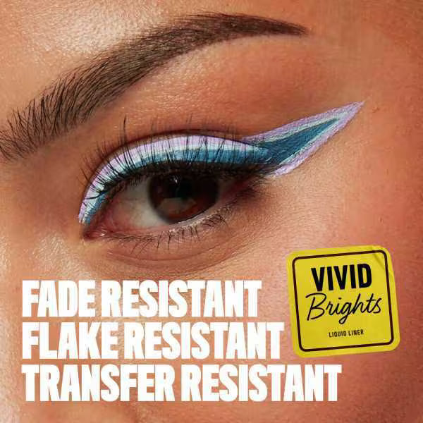 NYX Professional Makeup Vivid Brights Liquid Eyeliner, imported from the UK