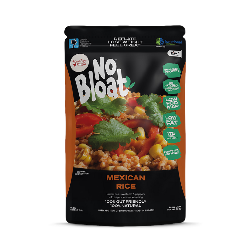No Bloat Mexican Rice 4 x 50g pouches (British brand)