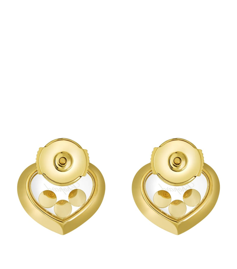 Chopard Happy Diamonds Icons earrings yellow gold diamond - British product