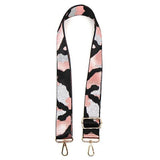 POM pink camo lurex wide bag strap adjustable (British brand)