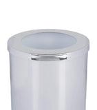 Zodiac cylinder chrome bathroom bin (British brand)