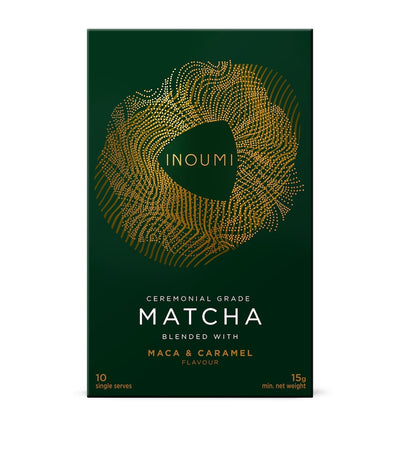 Seremoniell Matcha med Maca og Karamell, 10 poser (150g)