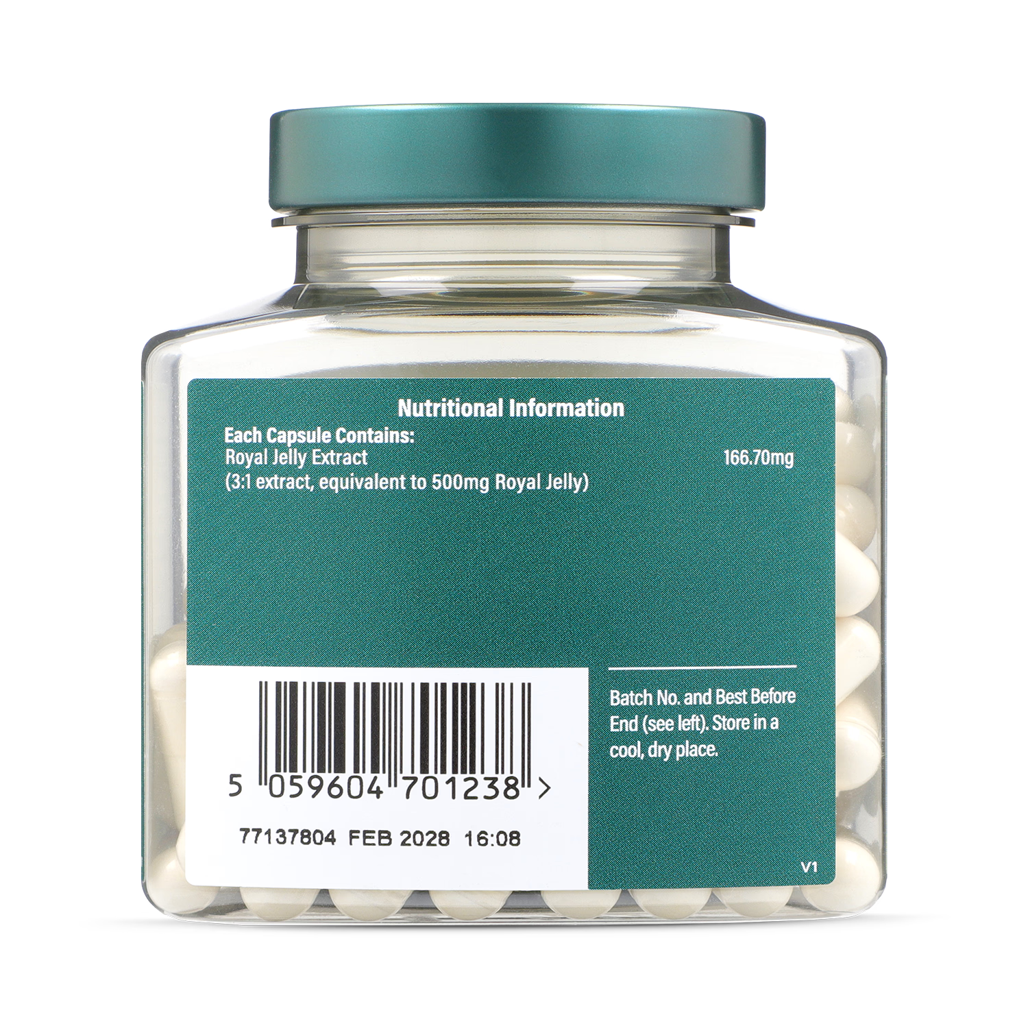 Holland & Barrett Royal Jelly 500mg 90 Capsules, UK version