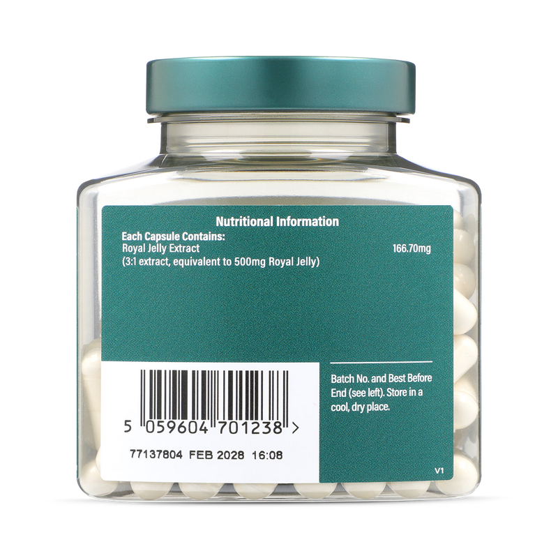 Holland & Barrett Royal Jelly 500mg 90 Capsules, UK version