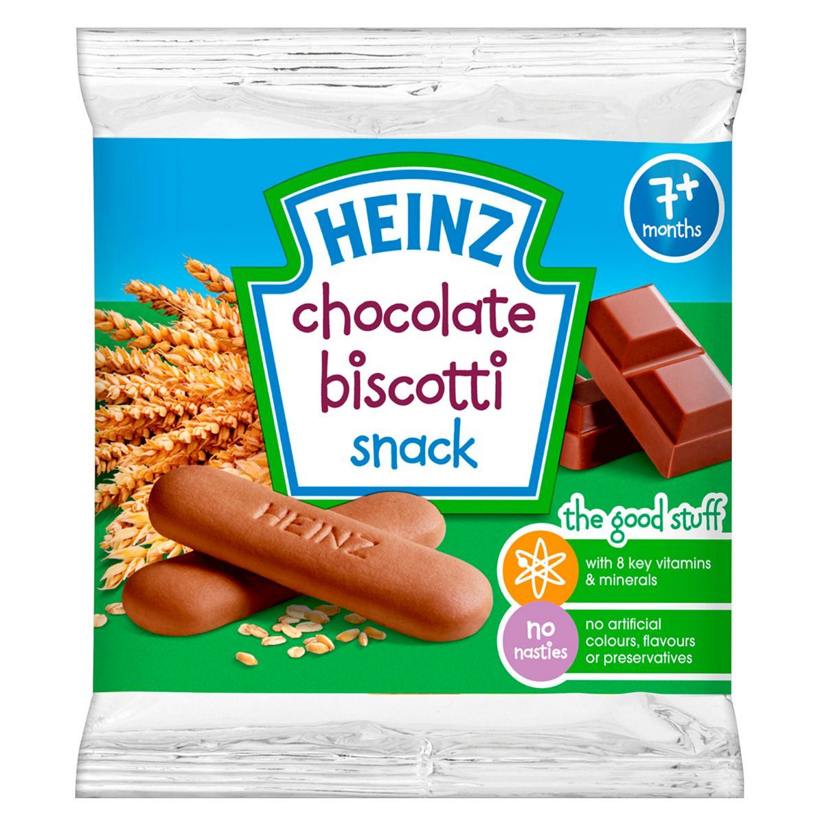 Heinz 7+ Months Chocolate Biscotti Snack 60g GOODS Boots   