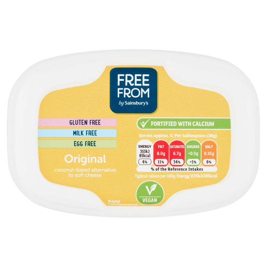 Sainsbury's Free From Original Coconut Based Alternative to Soft Cheese 170g GOODS Sainsburys   