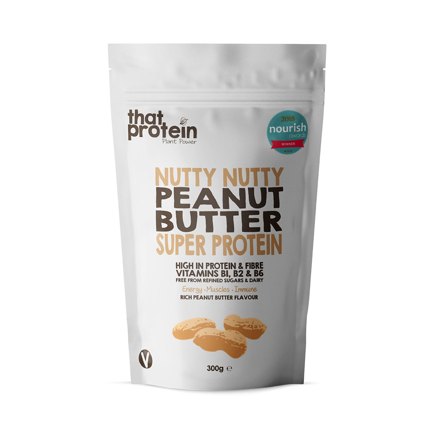 Nutty Nutty peanut butter protein powder 300g, imported from the UK