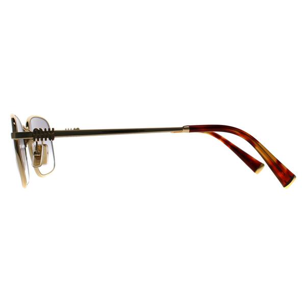 Miu Miu women's gold gradient sunglasses, imported from the UK