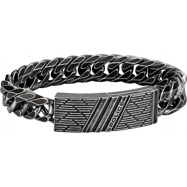 Police gunmetal bracelet for men - British product