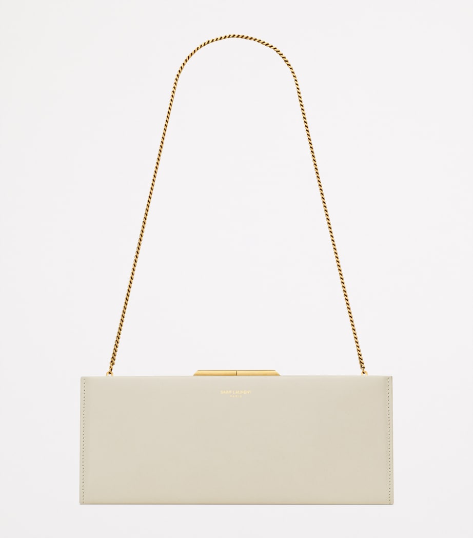 Saint Laurent Calfskin Midnight Clutch Bag, UK version
