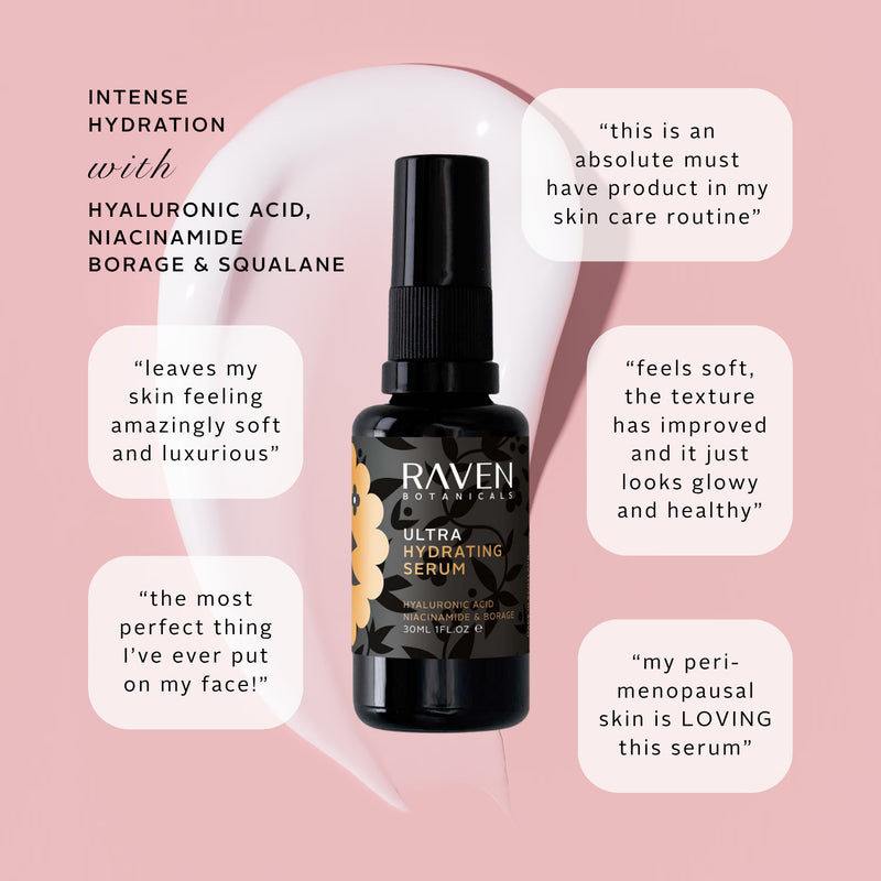 Raven Botanicals ultra hydrating serum 30ml (British brand)