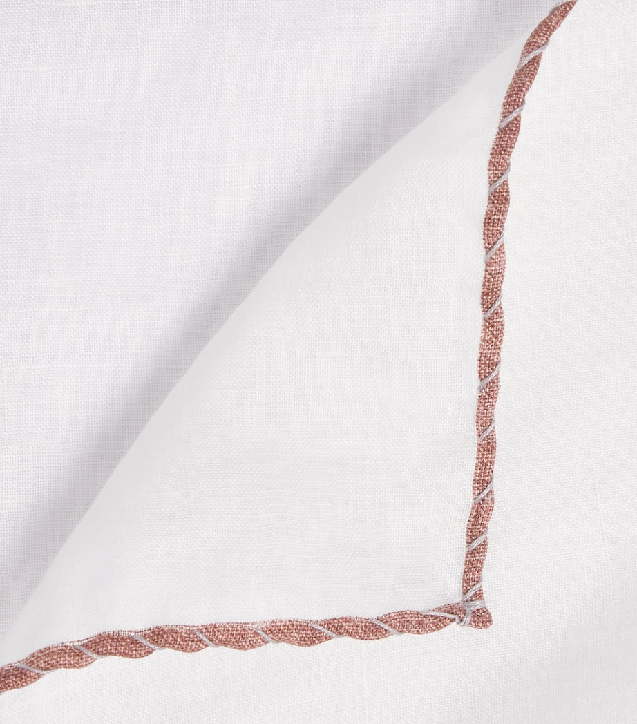 Eleventy cotton-wool pocket square 33cm, imported from the UK