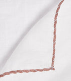 Eleventy cotton-wool pocket square 33cm, imported from the UK