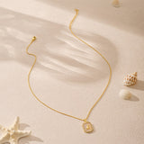 Livingandhome gold letter J pendant necklace 46cm (British brand)