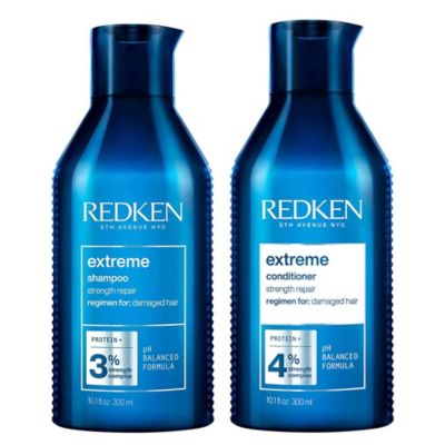 REDKEN Extreme Shampoo and Conditioner Strength Repair Protein Bundle For Damaged Hair GOODS Boots   