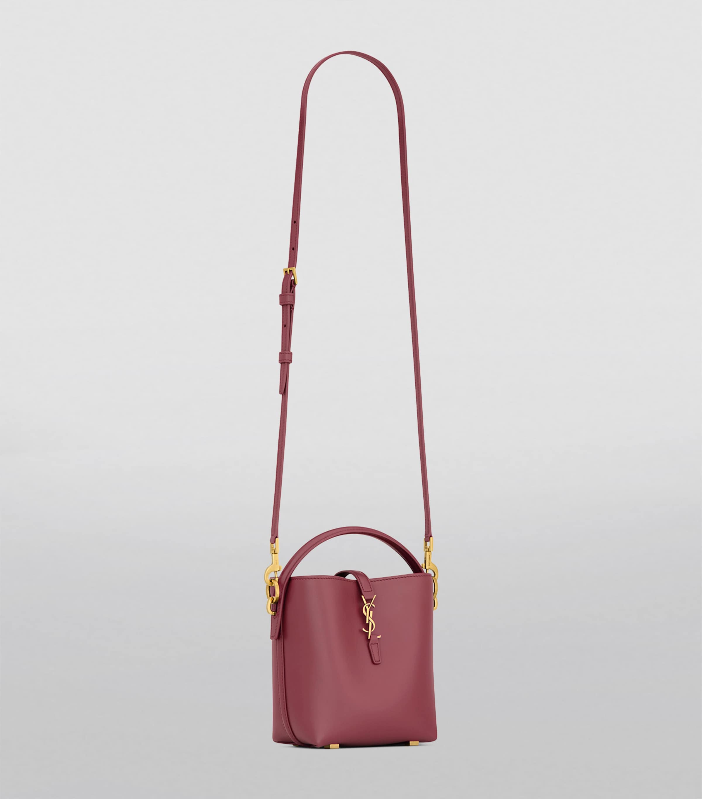 YSL Mini 37 bucket bag in smooth calfskin leather (British brand)