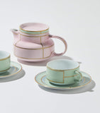 GINORI 1735 Verde teacup and saucer set of 2 - British product