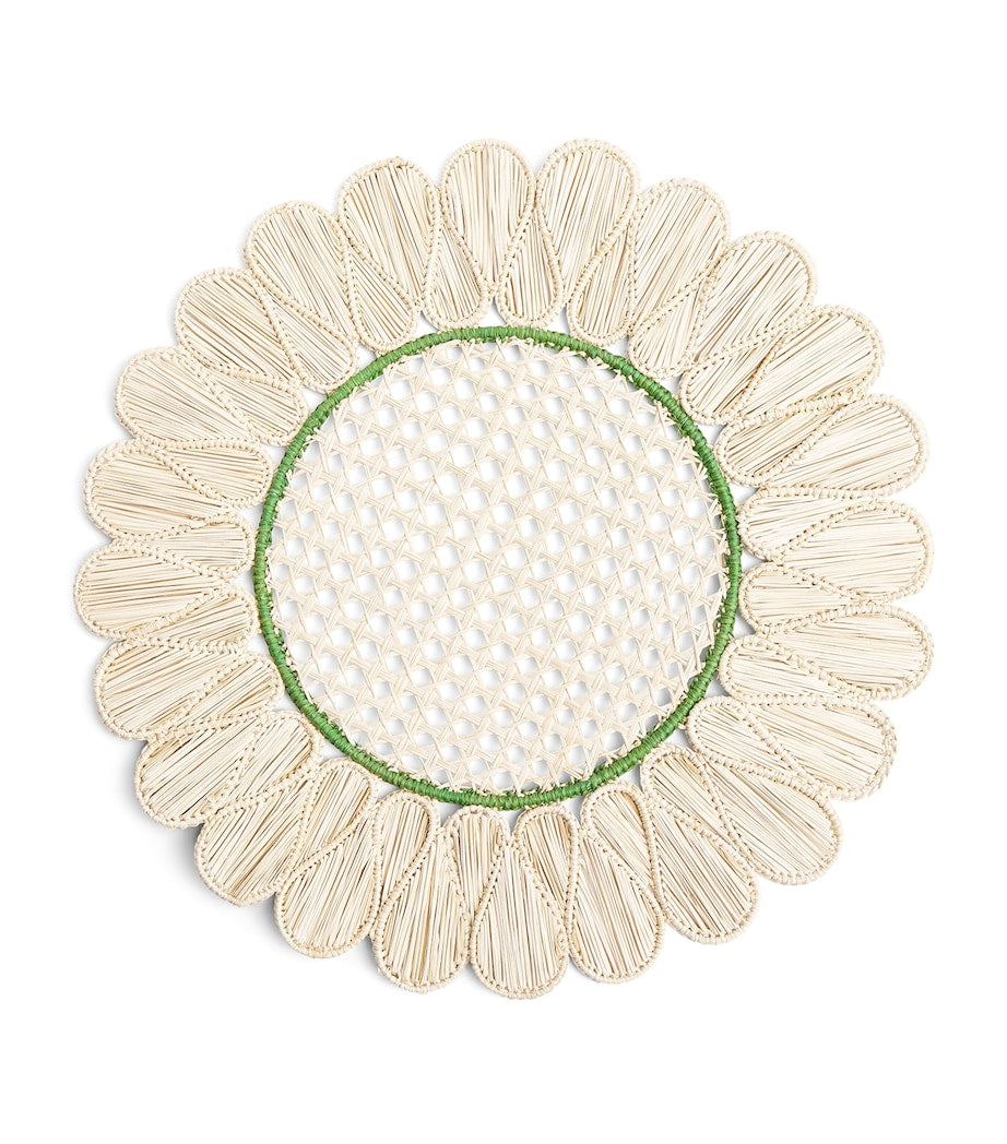Harrods rattan placemat daisy design 37cm (British brand)