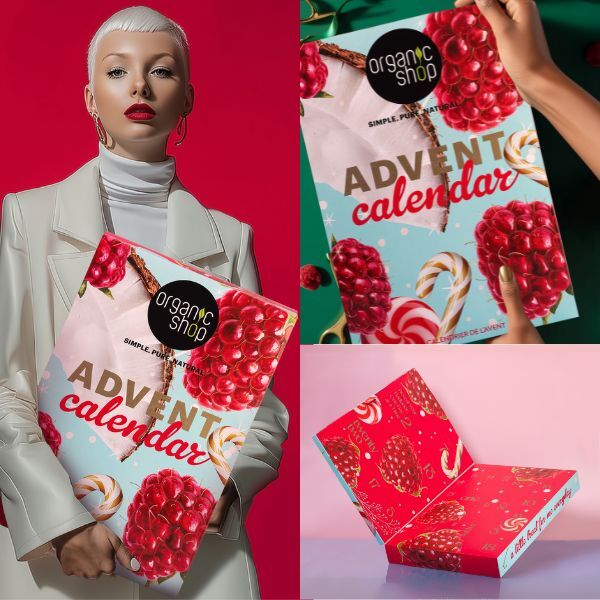 Organic Shop beauty advent calendar 24 day gift set, imported from the UK