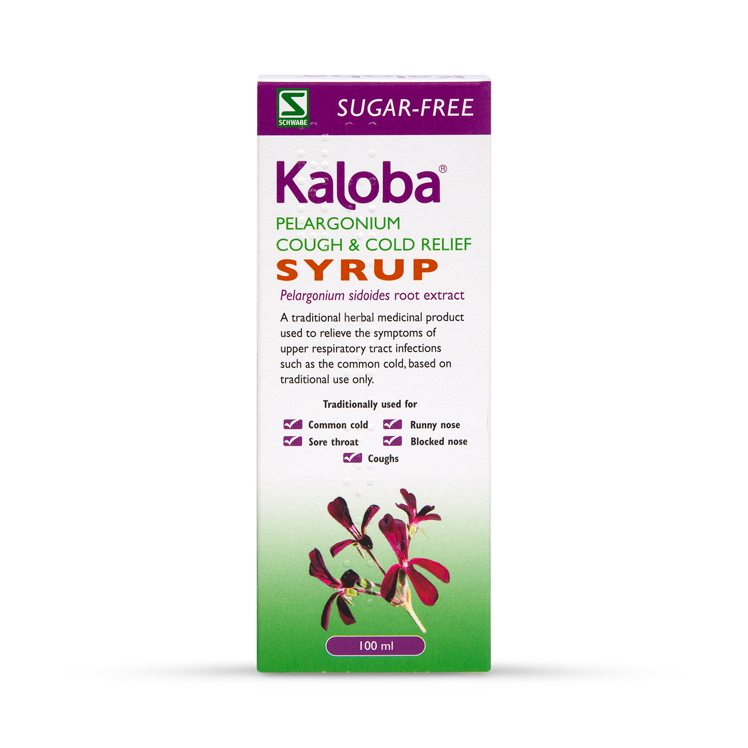 Schwabe Pharma Kaloba Syrup 100ml, UK version