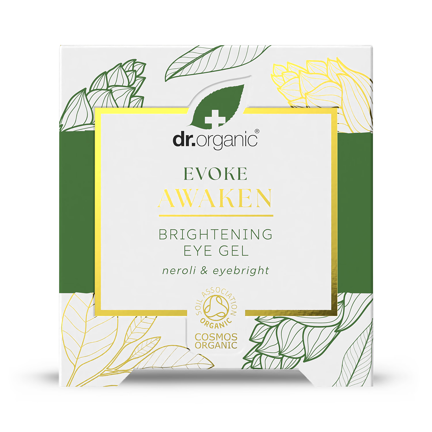 Dr Organic Awaken eye gel 10ml (British brand)