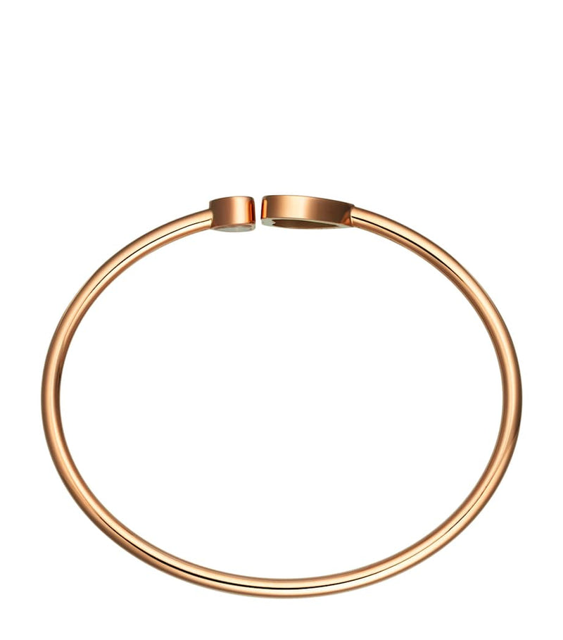 Chopard Happy Hearts bangle rose gold diamond, imported from the UK
