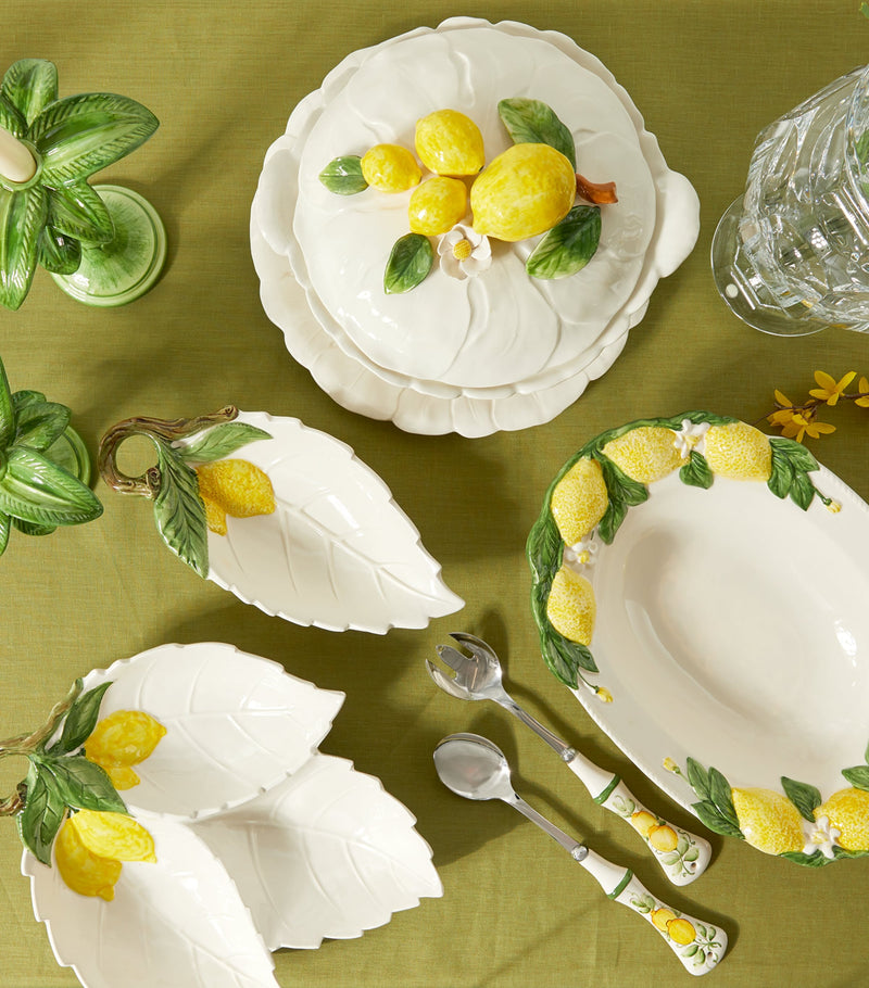 Les-Ottomans Lemon starter set plate 37cm, UK version