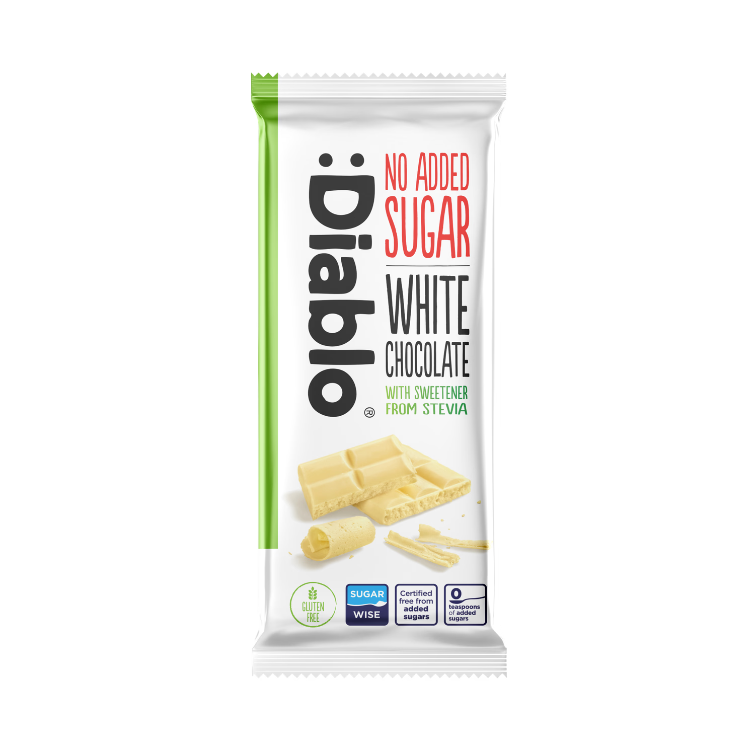 Diablo white chocolate bars 75g pack of 15, imported from the UK