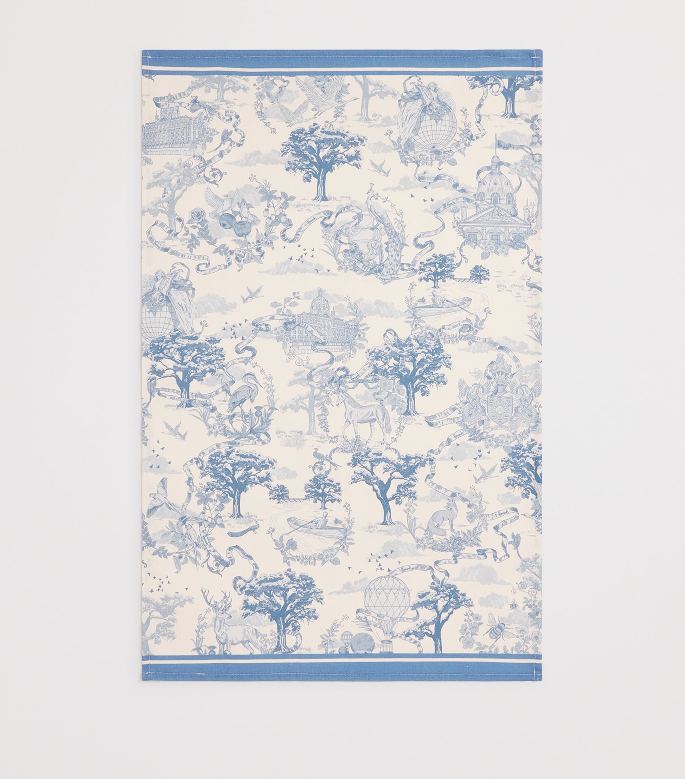 Set of 2 Cotton Tea Towels with Landmark Print, Approx. 68cm x 46cm
