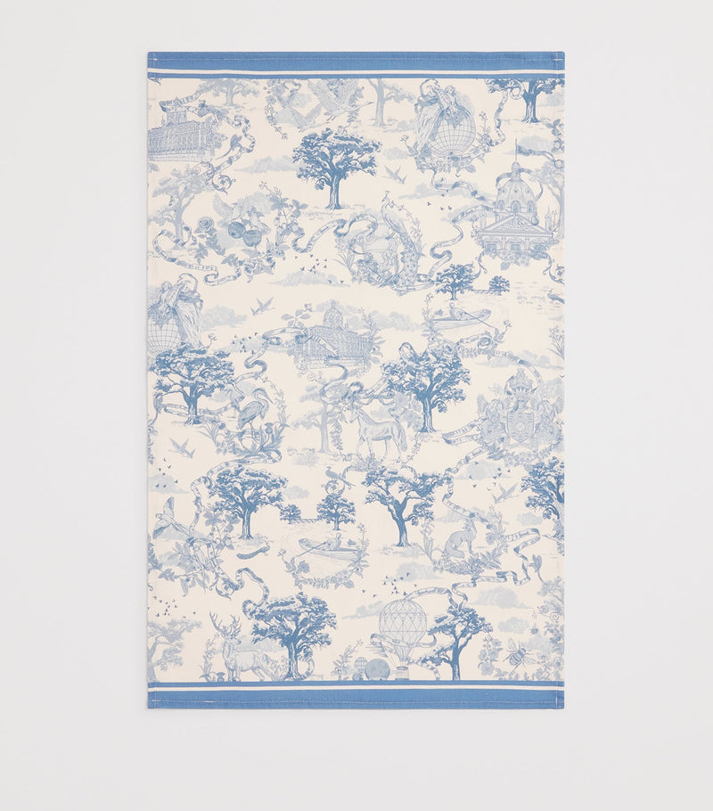 Set of 2 Cotton Tea Towels with Landmark Print, Approx. 68cm x 46cm