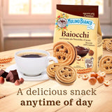 Mulino Bianco Baiocchi Biscuits with Hazelnut Cocoa Filling   260g