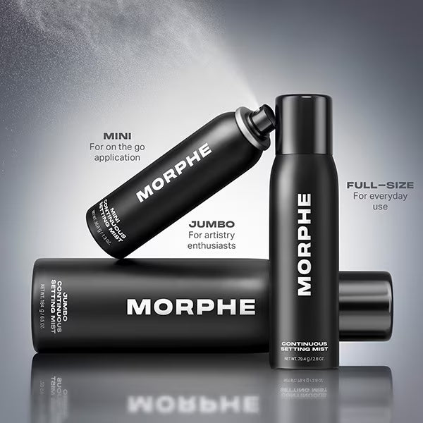 Morphe Jumbo Continuous Setting Mist, imported from the UK