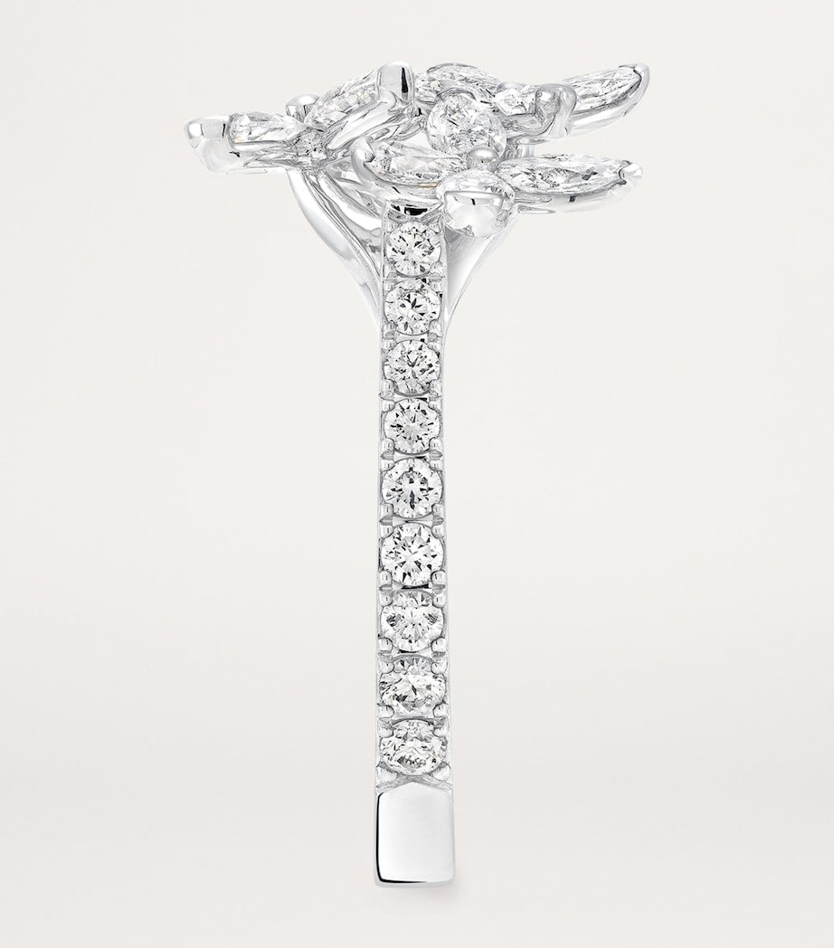 Graff white gold butterfly diamond ring, imported from the UK