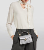Bvlgari Serpenti Forever mini top-handle bag metallic, imported from the UK