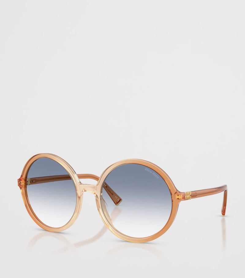 Miu Miu acetate oversized round sunglasses imported from the UK