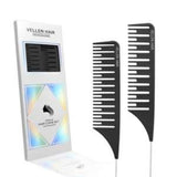 Vellen weave tail comb black pack of 2, UK version
