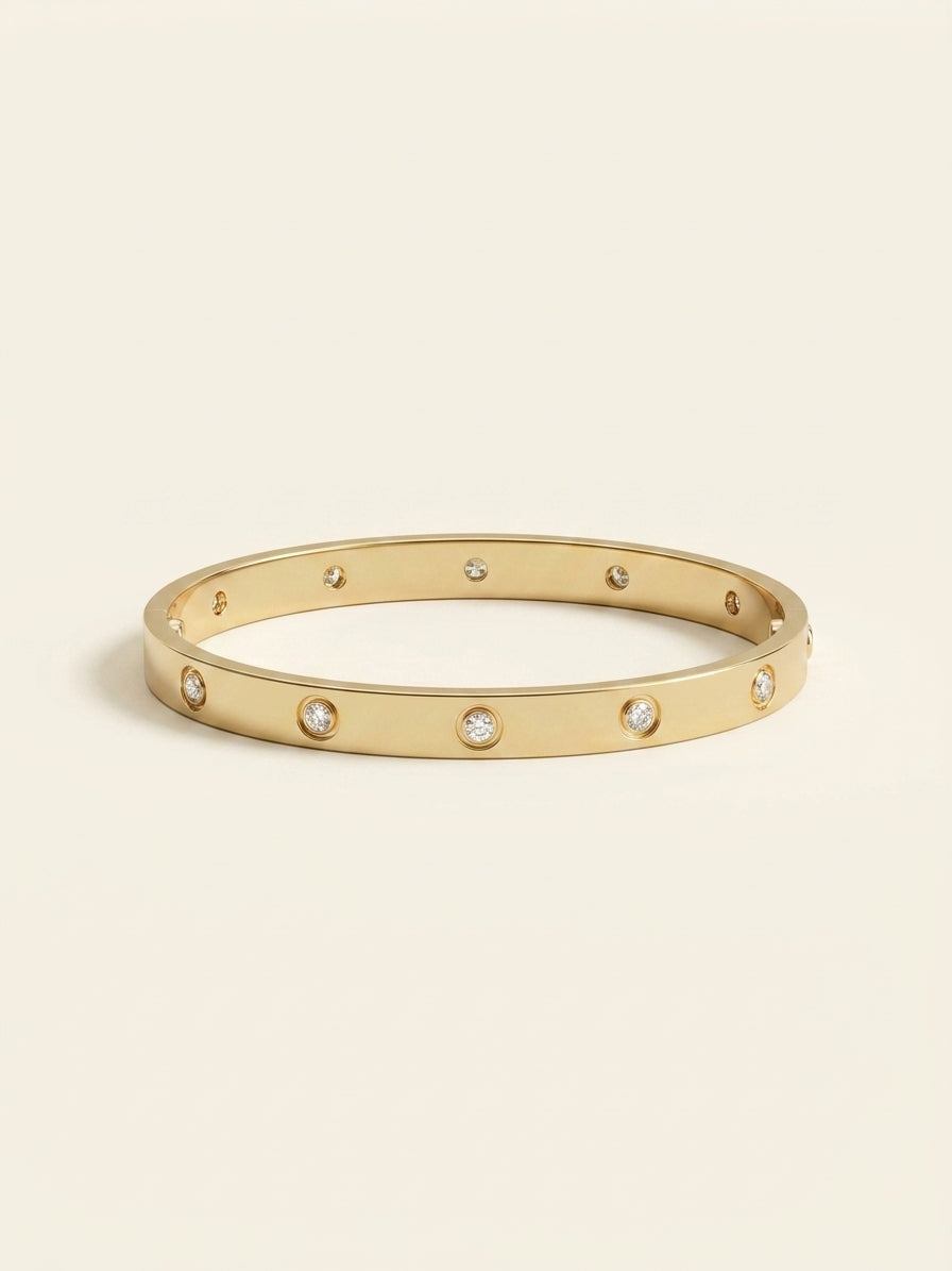 Cartier LOVE bracelet 18ct yellow gold diamond 6.1mm - British product