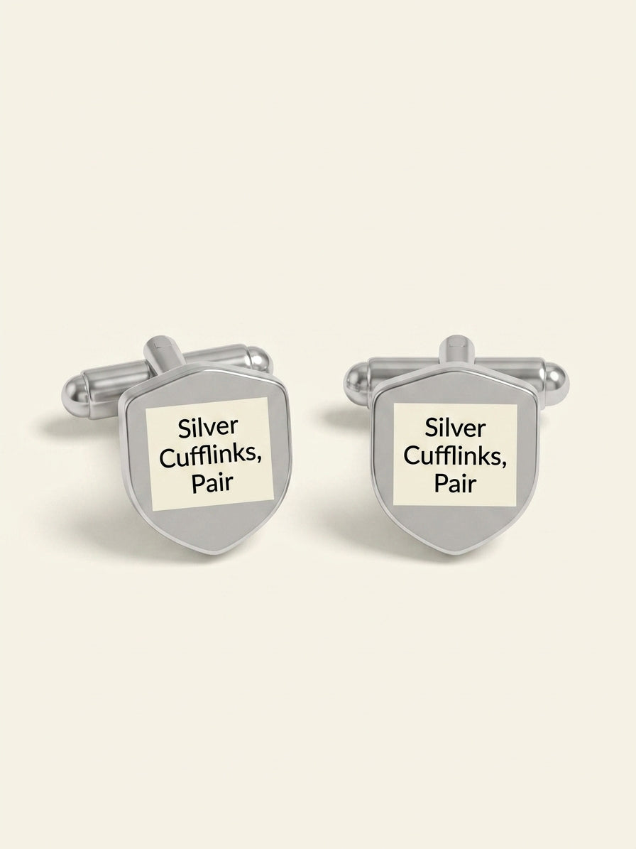 Cartier panther cufflinks palladium silver lacquer (British brand)