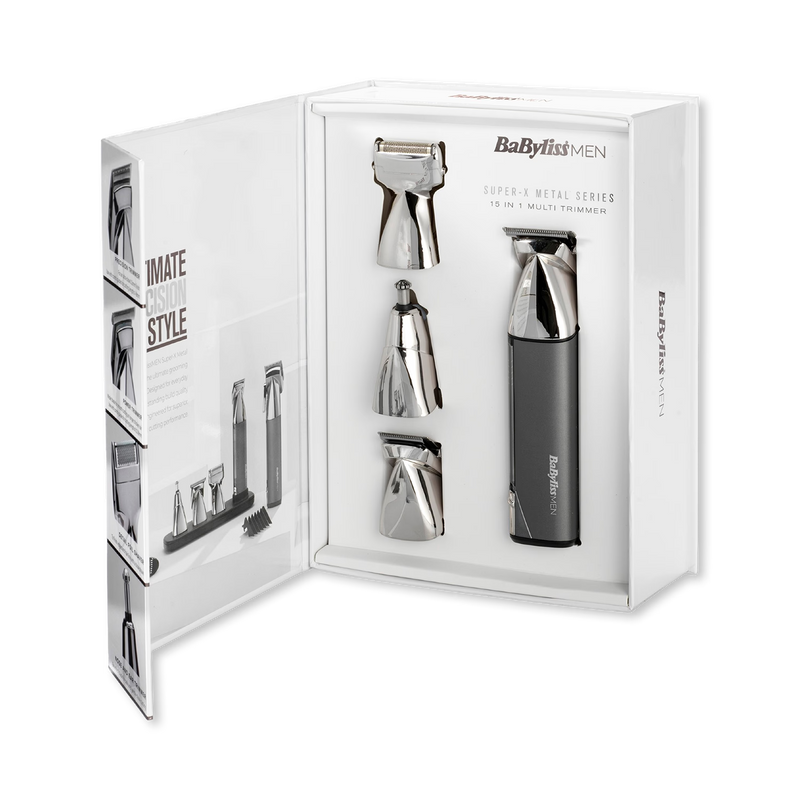 BaBylissMEN Super-X Metal Series 15-in-1 trimmer (British brand)
