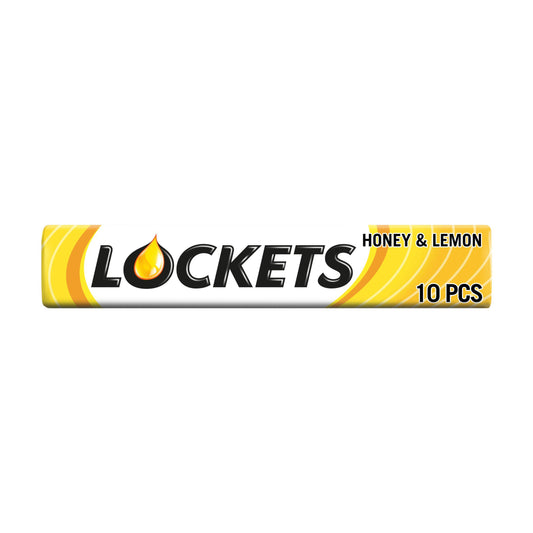 Lockets Honey & Lemon Cough Sweet Menthol Lozenges 41g GOODS Sainsburys   