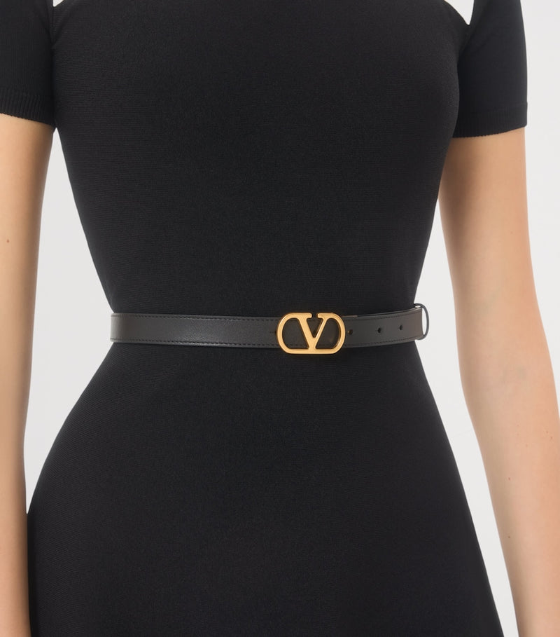 Valentino Garavani reversible VLogo belt calfskin leather, UK version