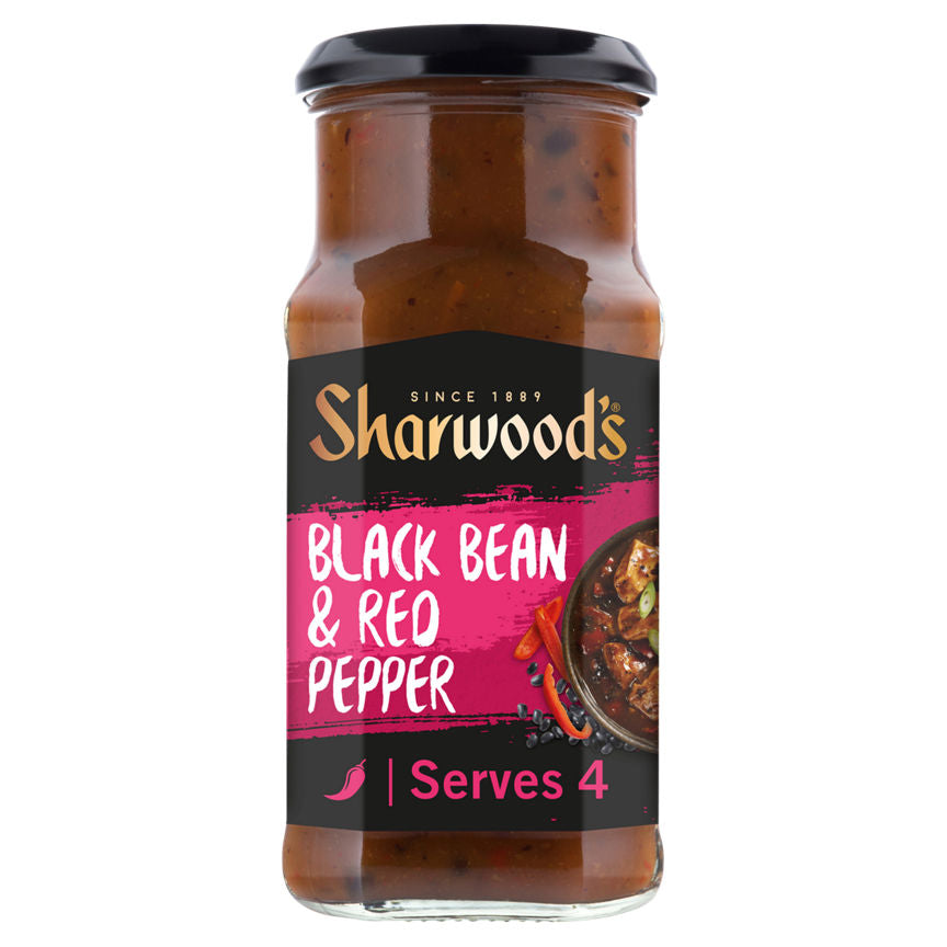 Sharwood's Black Bean Red Pepper Mild Cooking Sauce GOODS ASDA   