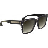 Victoria Beckham VB672S brown acetate sunglasses 57mm, imported from the UK