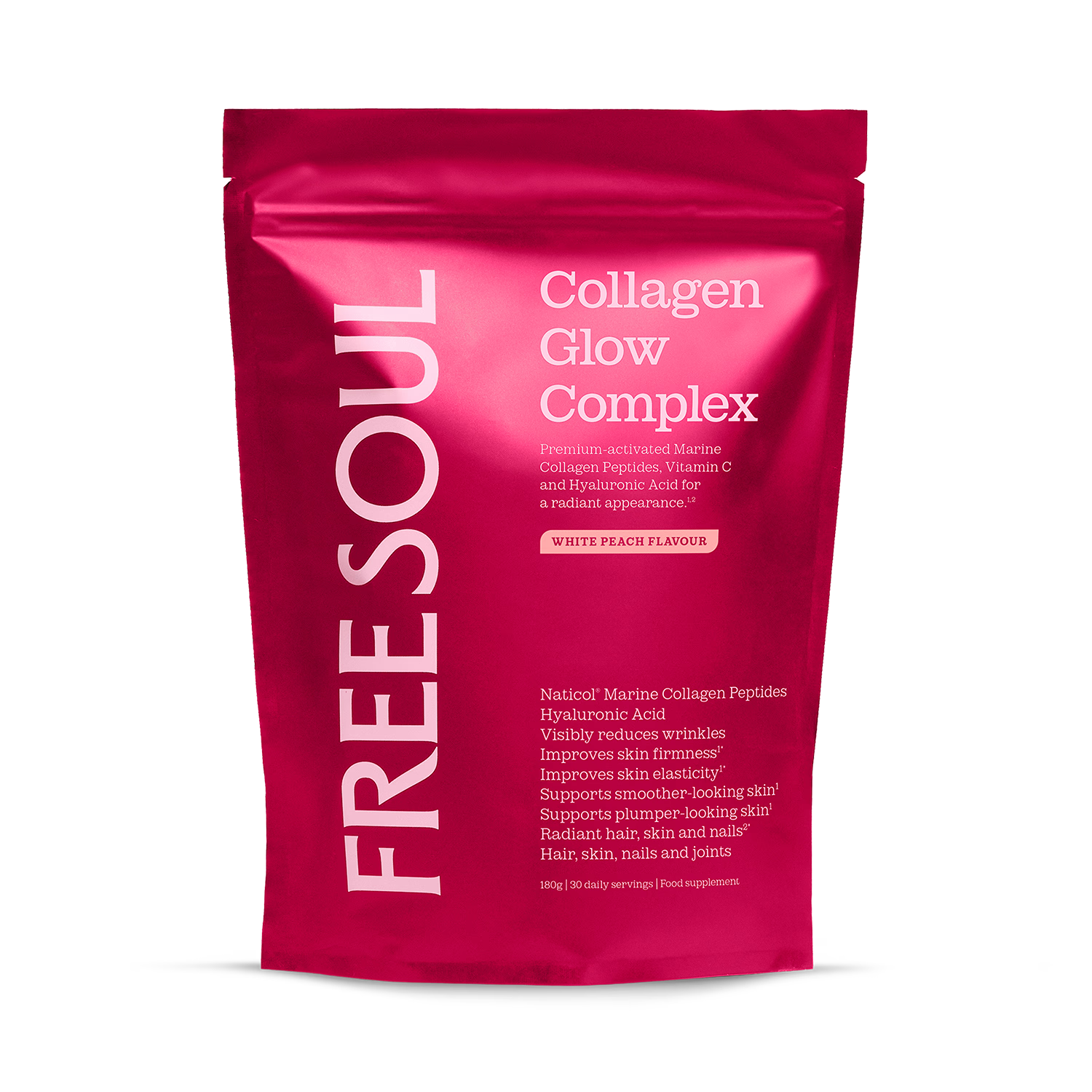 Free Soul collagen supplement White Peach 180g (British brand)