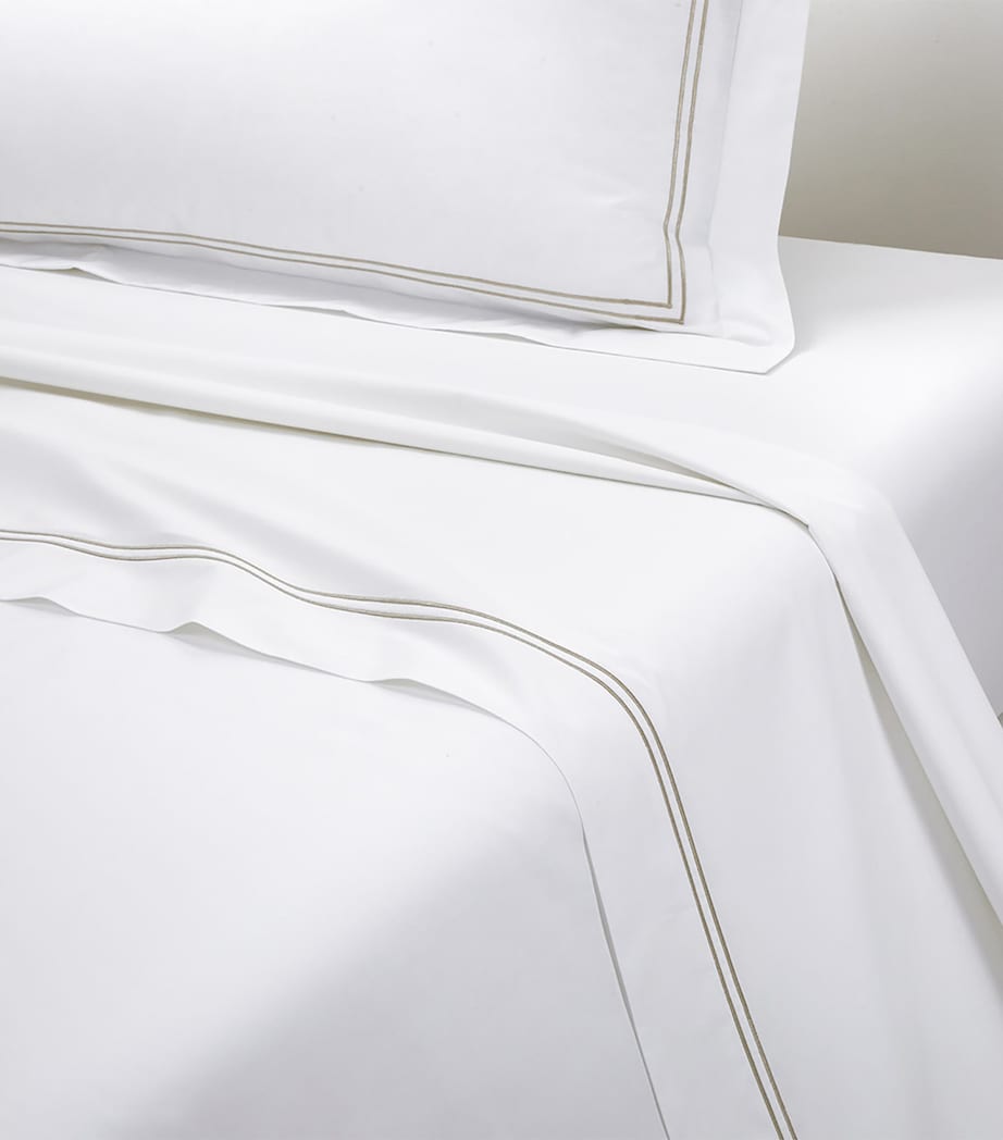 Yves Delorme organic cotton flat sheet 240x295cm (British brand)