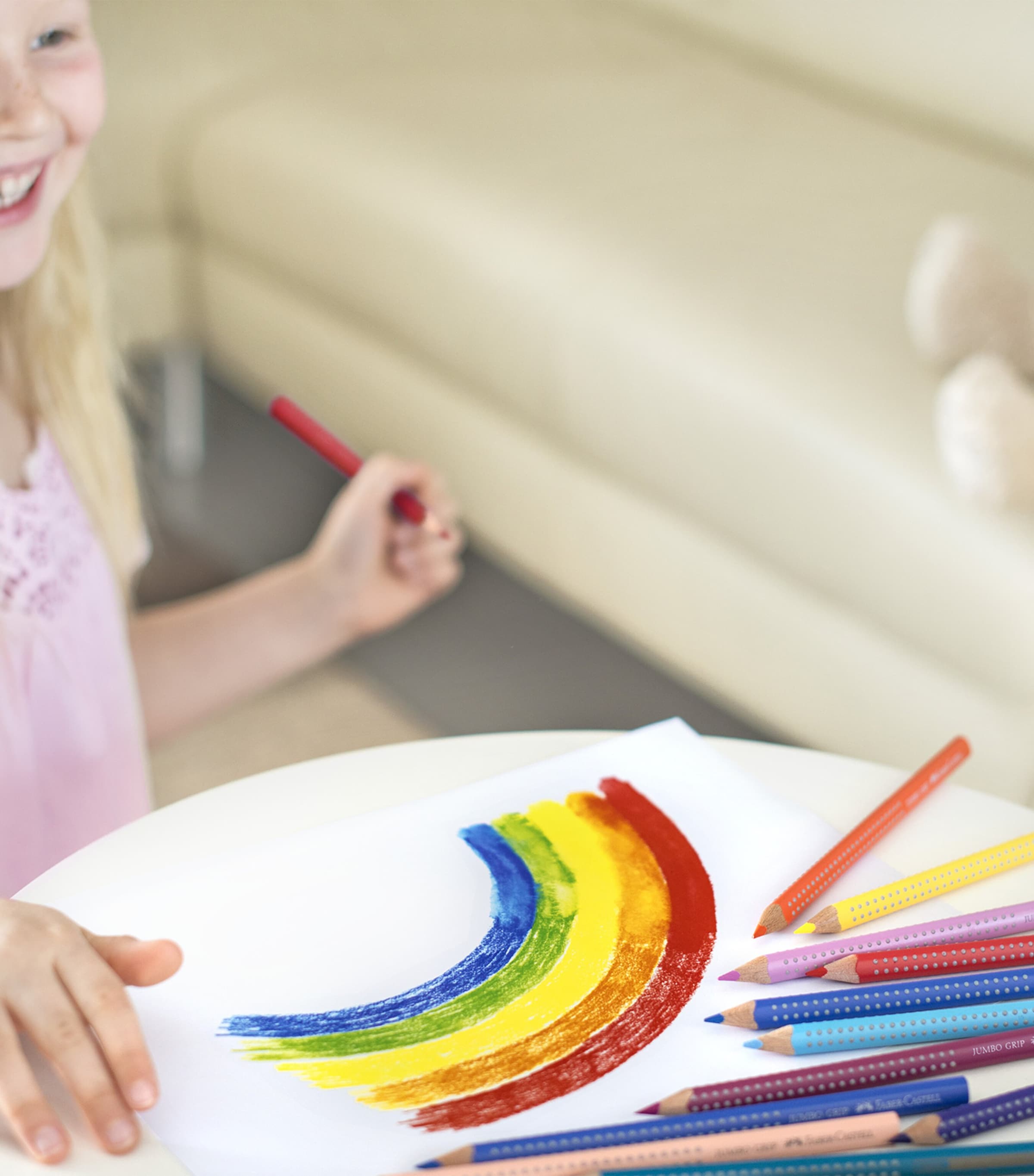 Faber-Castell Jumbo Grip colour pencil set - British product