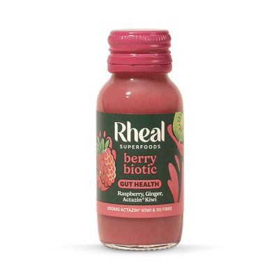 Holland & Barrett Rheal Berry Biotic Gut Health Shot with Raspberry, Ginger and Kiwi 60ml- Buy online at McGrocer