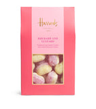 Harrods rhubarb and custard hard-boiled sweets 160g, UK version