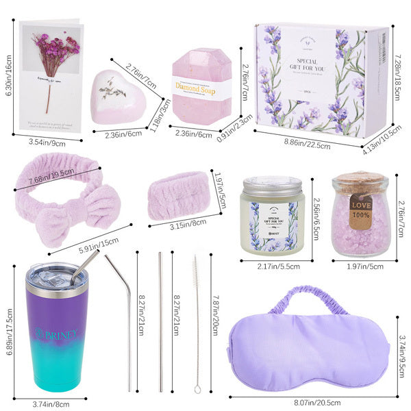Livingandhome lavender spa gift set, imported from the UK